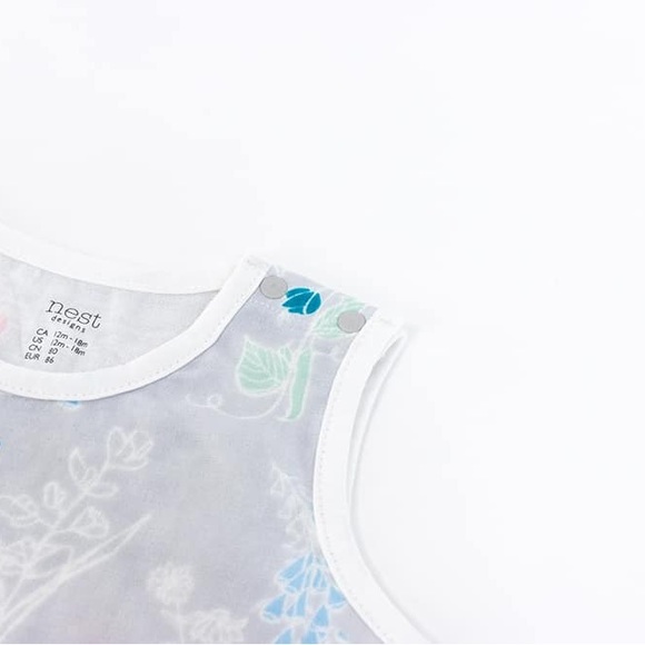 Two Brand New Bamboo Pima Sleeveless Rompers by Nest Design - Picture 8 of 16